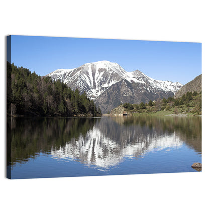 Pyrenees Lake Reflection Wall Art
