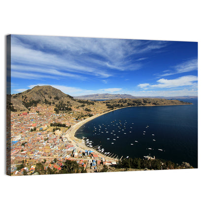 Copacabana Aerial Over Lake Titicaca Wall Art