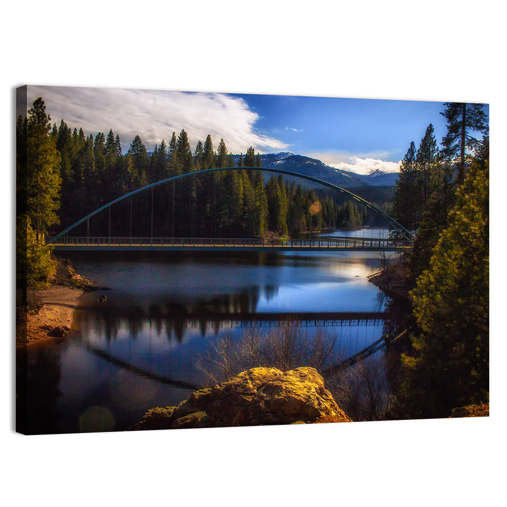 Wagon Creek Bridge Wall Art, canvas print, landscape