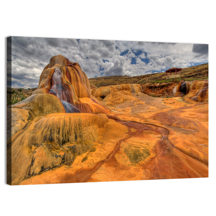 Clay Geyser Wall Art as a canvas print