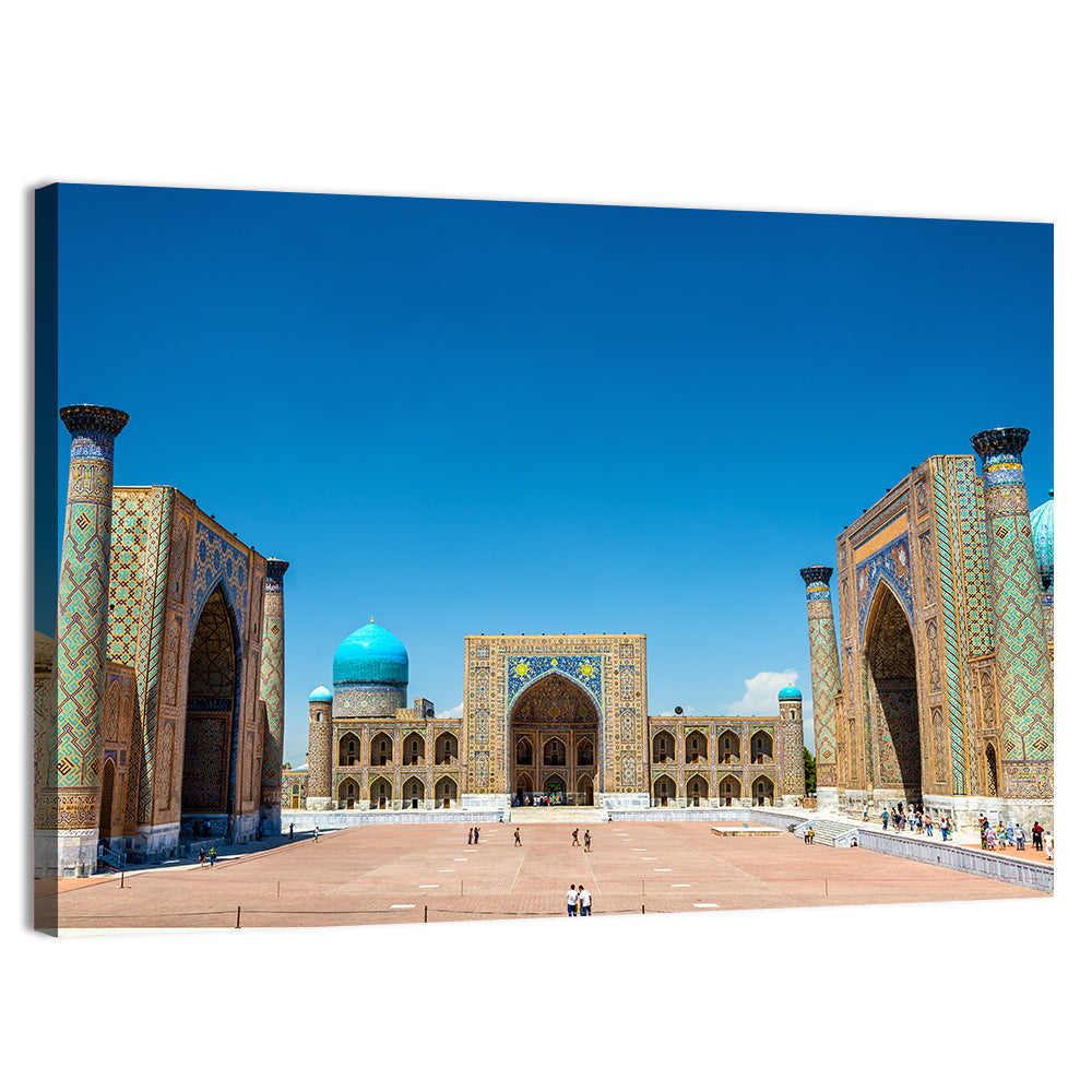 Registan Square, Samarkand Wall Art, canvas print, landscape
