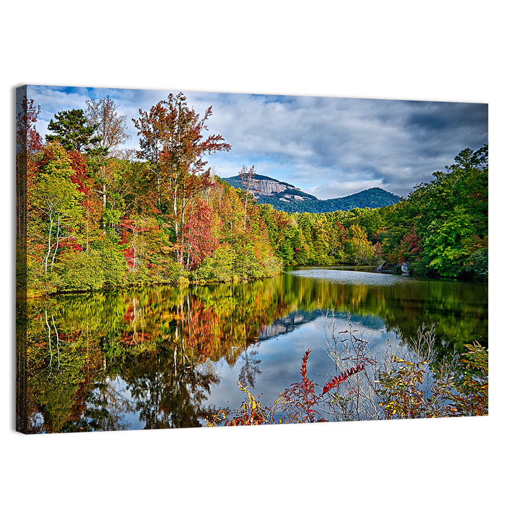 Lake Jocassee Autumn Reflection Wall Art