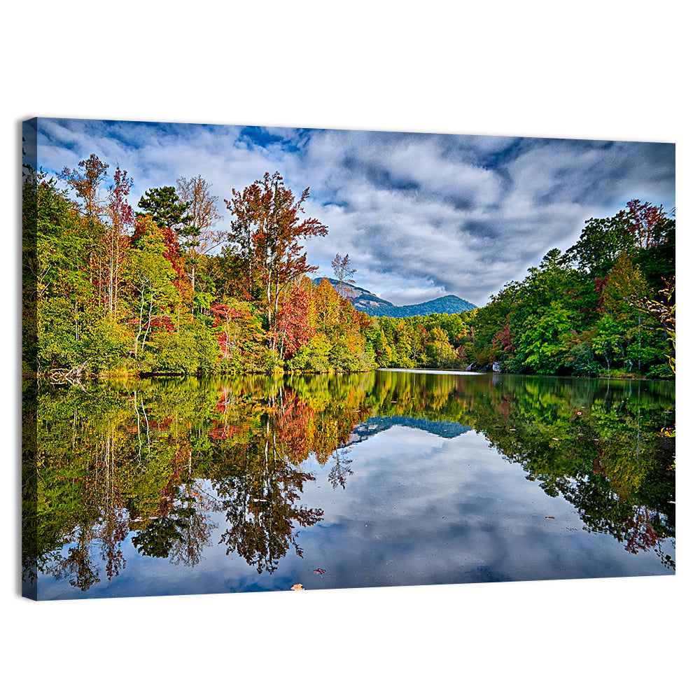 Lake Jocassee Autumn Reflection Wall Art