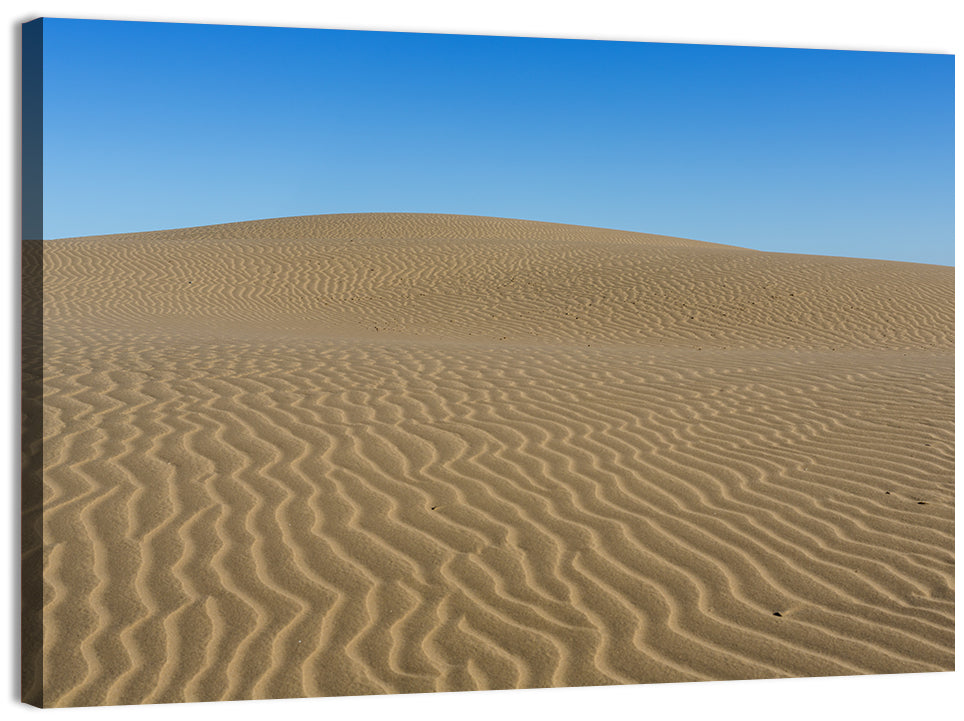 Namib Desert Rippled Sand Dunes Wall Art, canvas print, landscape