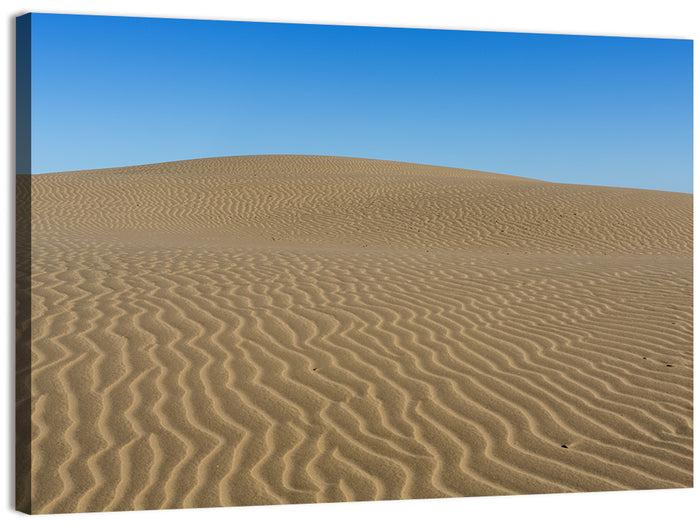 Namib Desert Rippled Sand Dunes Wall Art as a canvas print