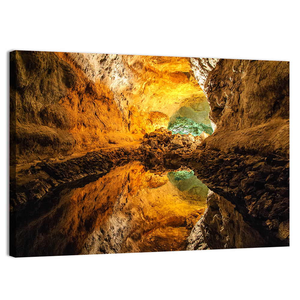 Cave Lake Reflection Wall Art