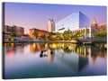 Providence River Skyline at Twilight Wall Art