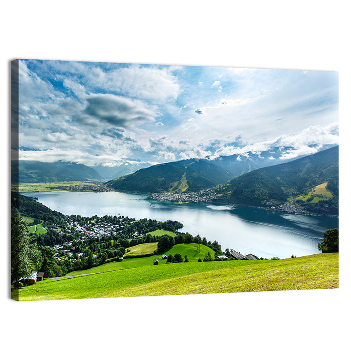 Zell Am See Panorama Wall Art as a canvas print