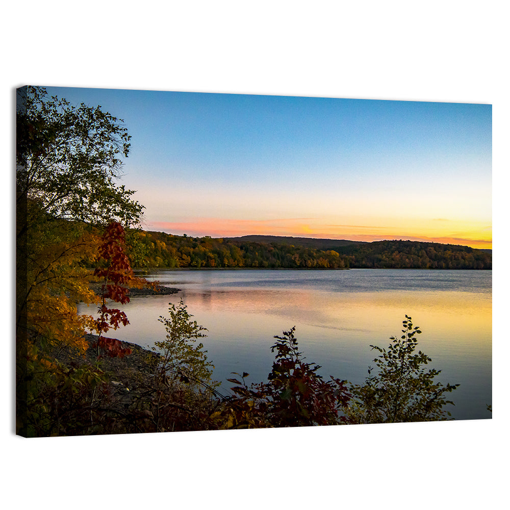Lake Scranton Sunset Wall Art, canvas print, landscape