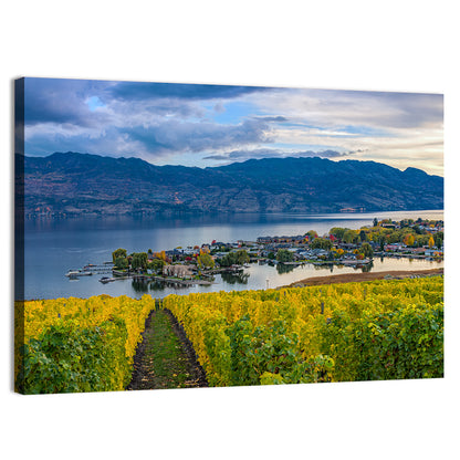 Okanagan Lake Vineyard, Kelowna Wall Art