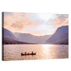 Lake Bohinj Canoe at Sunset Wall Art
