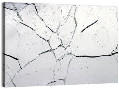 Fractured Glass Macro Study Wall Art