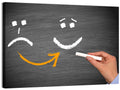 Chalkboard Mood Shift Smiley Arrow Wall Art