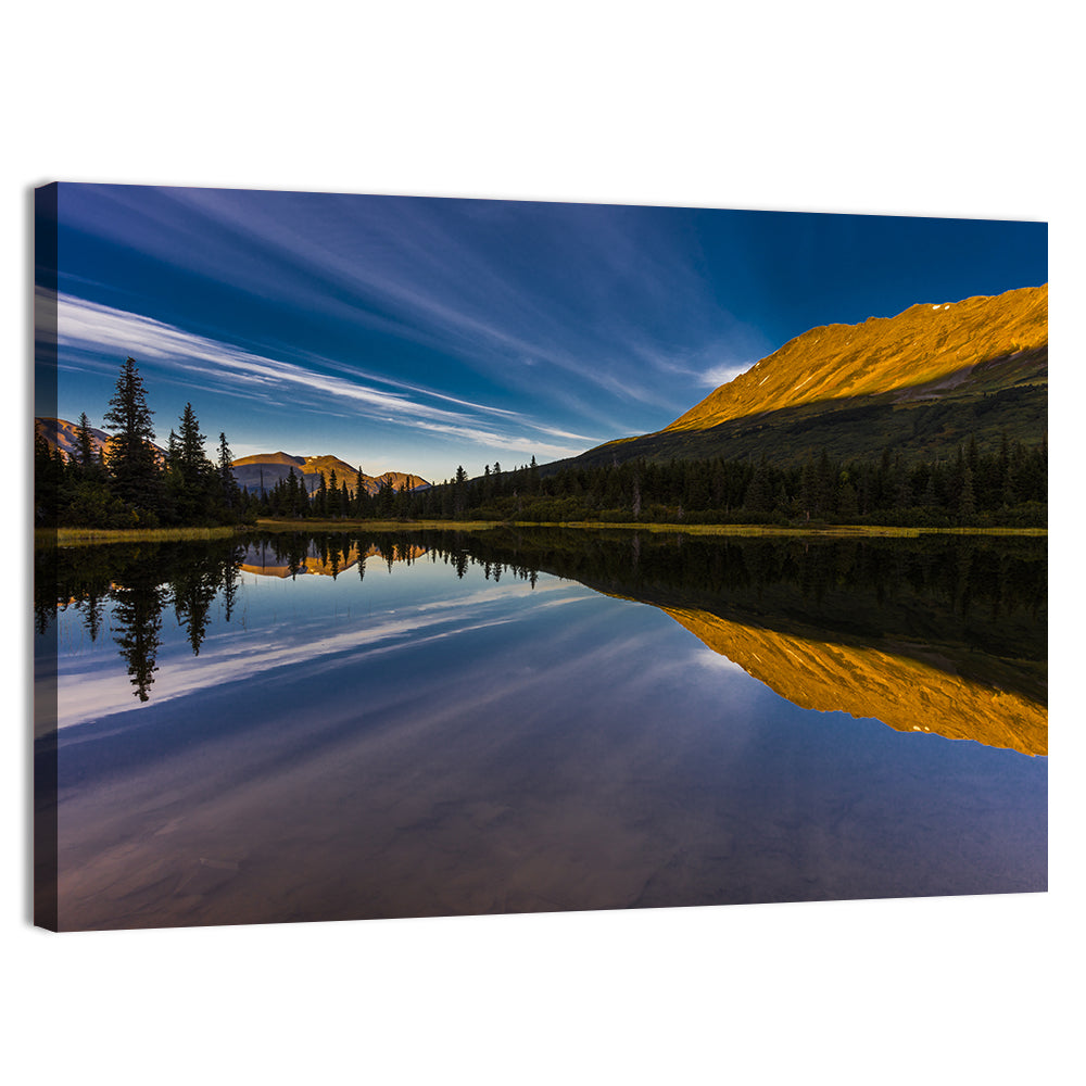 Rainbow Lake at Golden Hour Wall Art