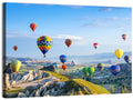 Cappadocia Hot Air Balloons Over Rock Valleys Wall Art