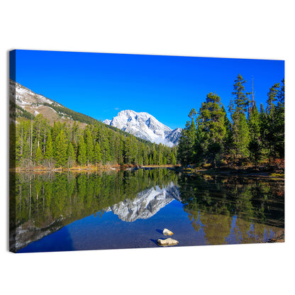 Grand Teton Reflection at Jenny Lake Wall Art