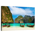 Maya Bay Long-tail Boats Wall Art