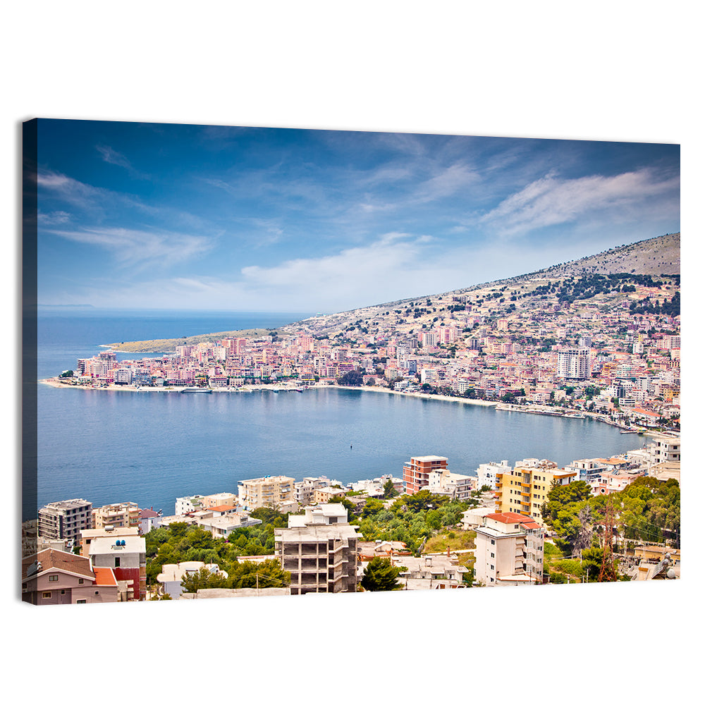 Saranda Bay Cityscape Wall Art