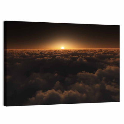 Sunset Over Cloud Sea Wall Art