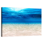 Sunlit Sandy Seabed Wall Art