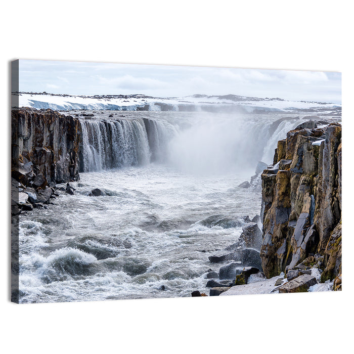 Selfoss Waterfall, Iceland Wall Art as a canvas print