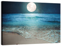 Full Moon Over Beach Wall Art