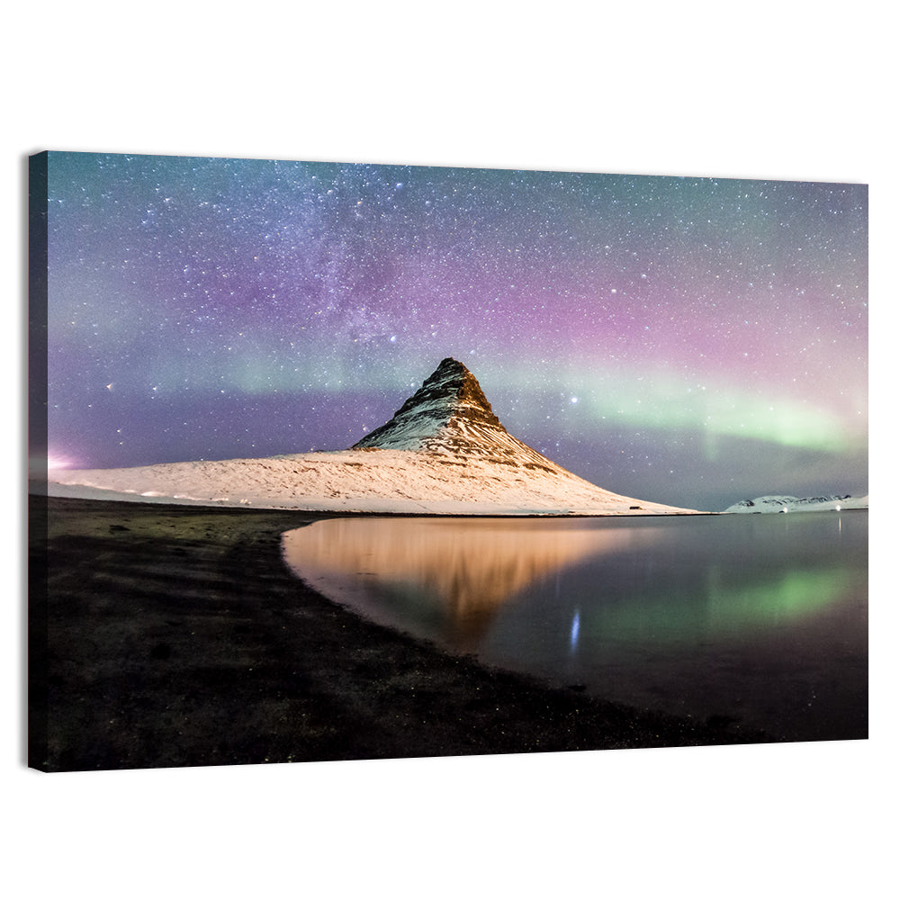 Kirkjufell Under the Milky Way Wall Art