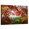 Portland Moon Bridge in Autumn Mist Wall Art