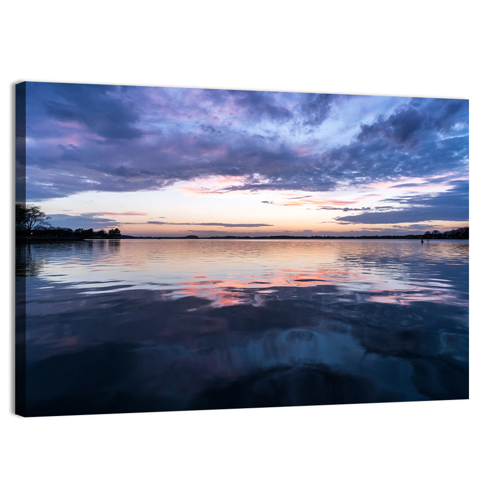 Lake Norman Sunset Reflection Wall Art