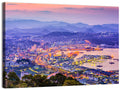 Sasebo Downtown Twilight Harbor Wall Art
