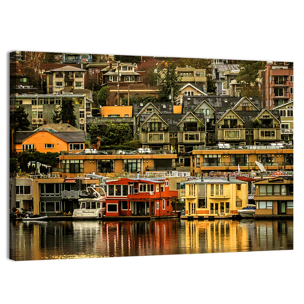 South Lake Union Reflections Wall Art