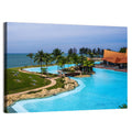 Tiered Resort Pool Horizon Wall Art