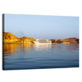 Lake Nasser Cruise Ship at Golden Hour Wall Art