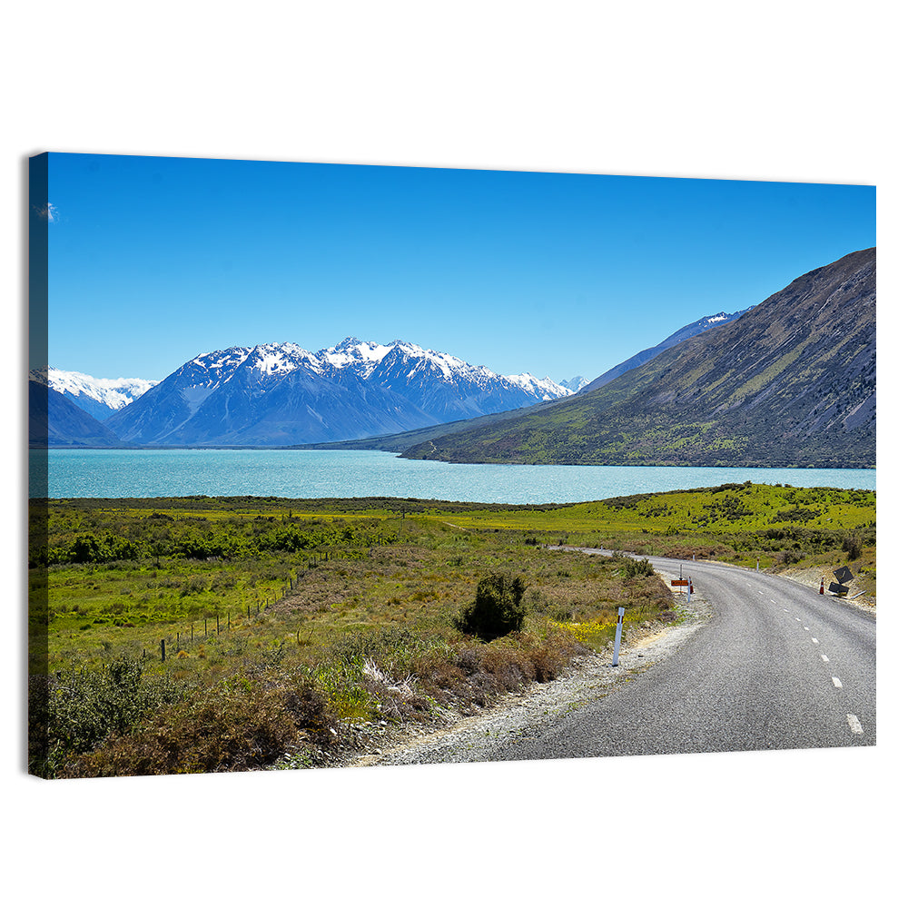 Winding Road at Lake Ohau Wall Art