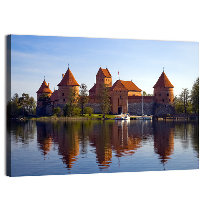 Trakai Island Castle Wall Art as a canvas print