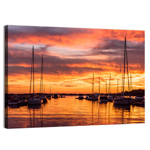 Fiery Lake Norman Wall Art