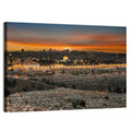 Jerusalem Sunset Over Temple Mount Wall Art