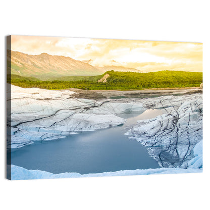 Matanuska Glacier at Sunset Wall Art