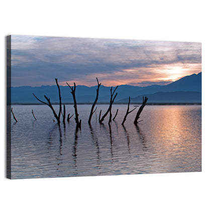 Lake Isabella Sunrise Reflection Wall Art
