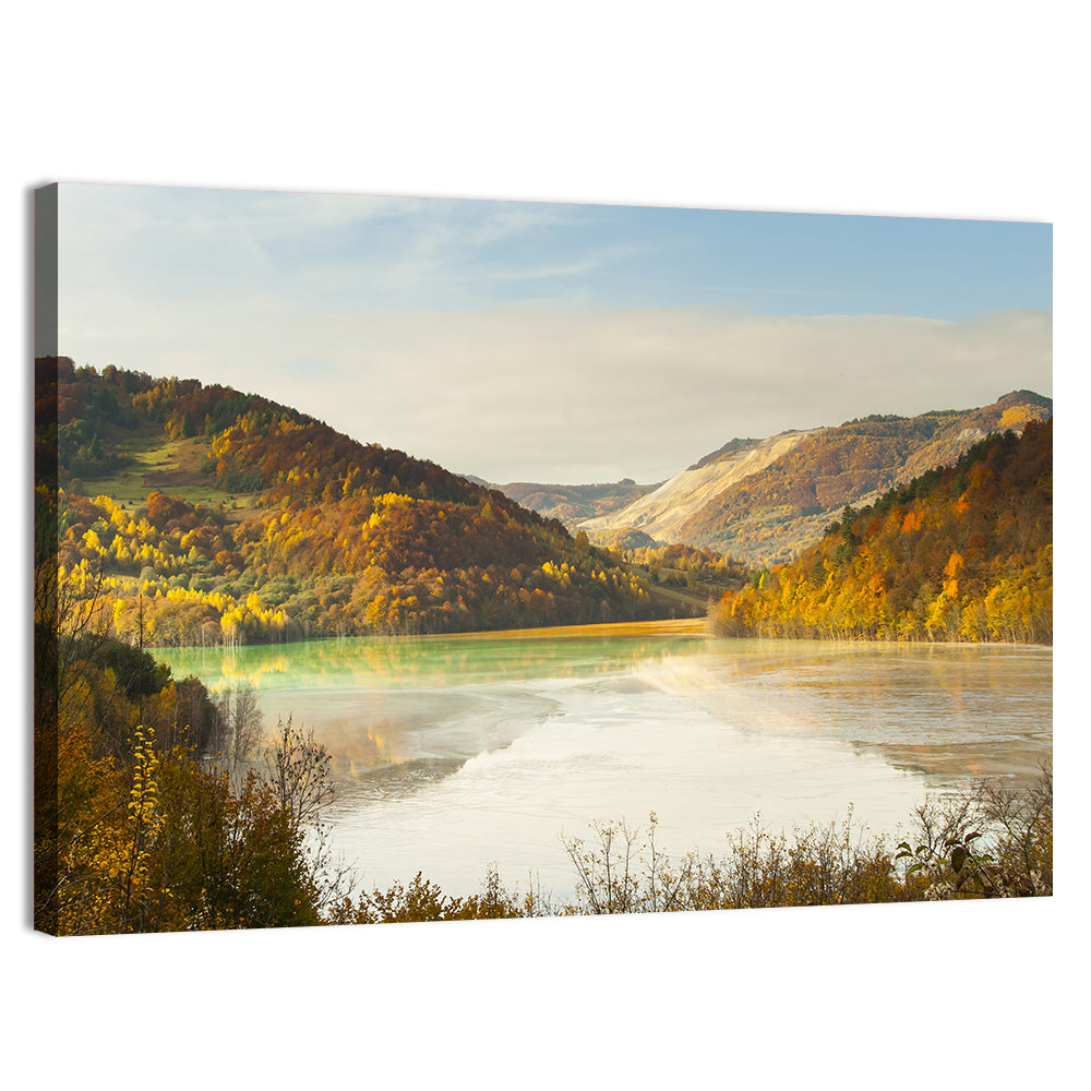 Bright Green Tailings Lake Wall Art
