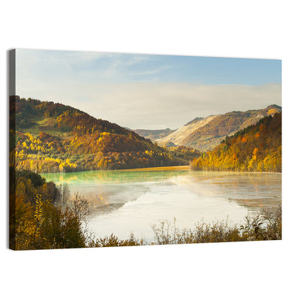 Bright Green Tailings Lake Wall Art