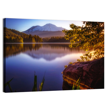 Mt Shasta Reflection at Lake Siskiyou Wall Art
