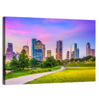 Houston Skyline at Dusk Wall Art
