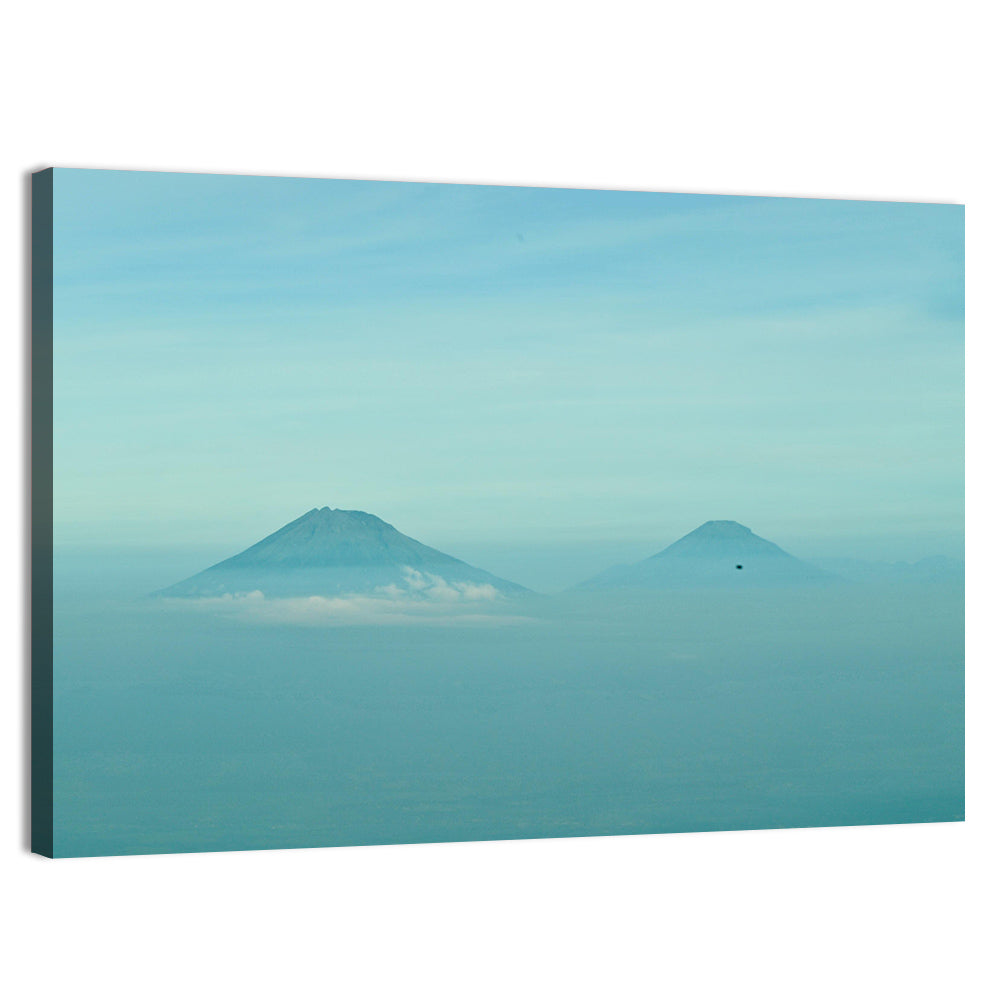 Sumbing and Sindoro Volcanoes Wall Art