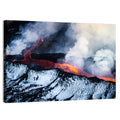 Snow-crusted Lava Flow Wall Art