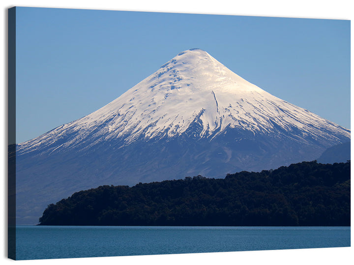 Snow-capped Osorno Volcano Over Lake Wall Art