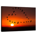 Heart-shaped Flock of Birds Wall Art