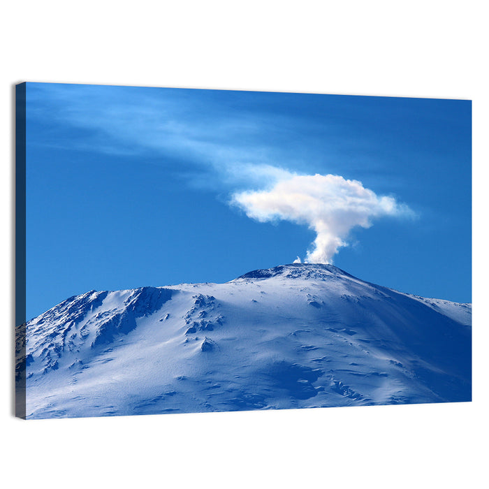 Mount Erebus Summit Wall Art as a canvas print