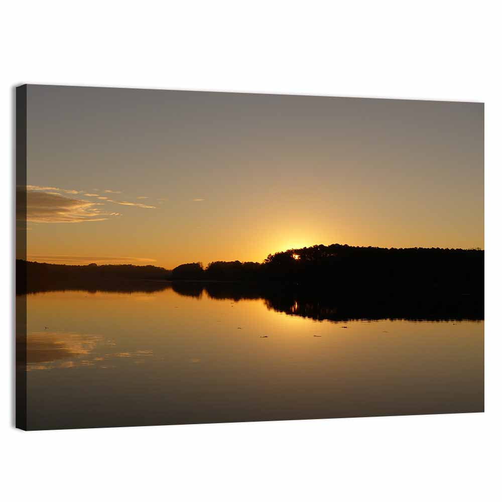 Lake Acworth Sunset Reflection Wall Art