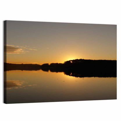 Lake Acworth Sunset Reflection Wall Art